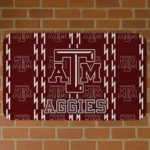 Texas A&M Aggies Bolt Row Maroon Doormat