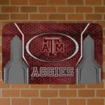 Texas A&M Aggies Hexagon Oval Maroon Doormat