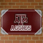 Texas A&M Aggies Silver Halftone Maroon Doormat