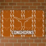Texas Longhorns Bolt Row Orange Doormat