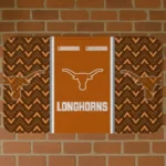 Texas Longhorns Chevron Stack Orange Doormat