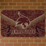 Texas State Bobcats Layered Lines Maroon Doormat