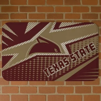 Texas State Bobcats Sharp Flash Maroon Doormat
