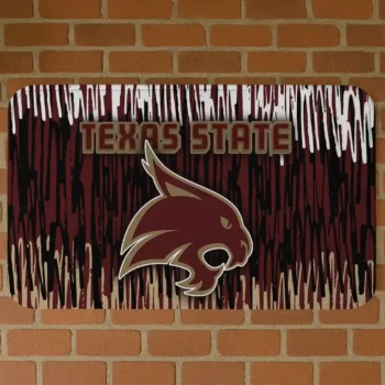 Texas State Bobcats Vertical Flow Maroon Doormat