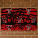 Texas Tech Red Raiders Palm Silhouette Red Black Doormat