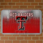 Texas Tech Red Raiders Pixel Blur Red Doormat