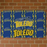 Toledo Rockets Bolt Row Blue Doormat