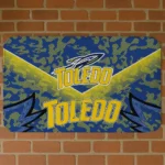 Toledo Rockets Layered Lines Blue Doormat