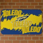 Toledo Rockets Plate Rip Blue Doormat