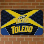 Toledo Rockets Techno Camo Blue Black Doormat