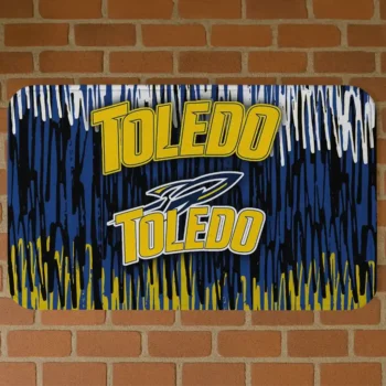 Toledo Rockets Vertical Flow Blue Doormat