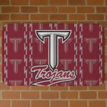 Troy Trojans Bolt Row Red Doormat
