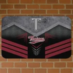 Troy Trojans Chevron Points Red Black Doormat