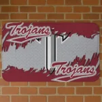 Troy Trojans Plate Rip Red Doormat