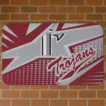 Troy Trojans Sharp Flash Red Doormat