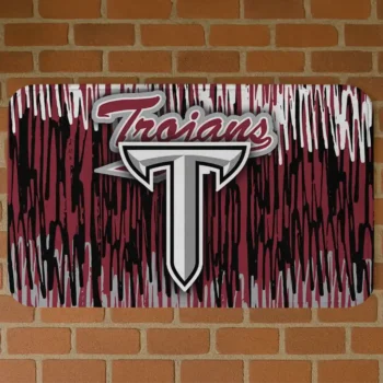 Troy Trojans Vertical Flow Red Doormat