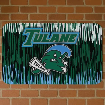 Tulane Green Wave Vertical Flow Green Doormat