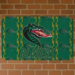 UAB Blazers Bolt Row Green Doormat
