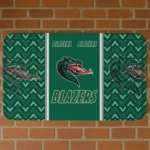 UAB Blazers Chevron Stack Green Doormat