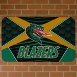 UAB Blazers Techno Camo Green Black Doormat