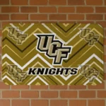 UCF Knights Chevron Geometrics Gold Doormat