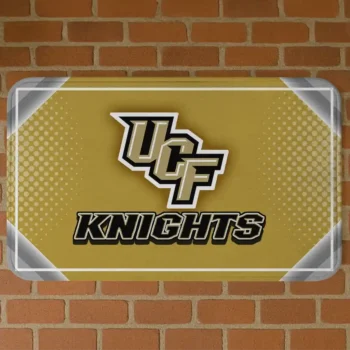 UCF Knights Silver Halftone Gold Doormat