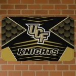 UCF Knights Techno Camo Gold Black Doormat