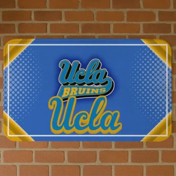 UCLA Bruins Silver Halftone Blue Doormat