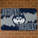 UConn Huskies Plate Rip Blue Doormat