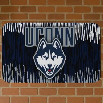 UConn Huskies Vertical Flow Blue Doormat