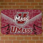 UMass Minutemen Layered Lines Red Doormat