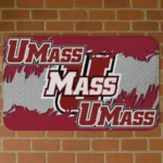 UMass Minutemen Plate Rip Red Doormat