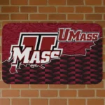 UMass Minutemen Tribal Detailing Red Black Doormat