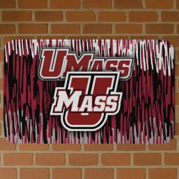 UMass Minutemen Vertical Flow Red Doormat