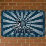 Utah State Aggies Helmet Centerpiece Navy Doormat