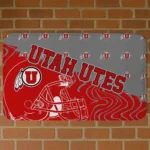 Utah Utes Football Pride Red Doormat