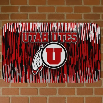 Utah Utes Vertical Flow Red Doormat