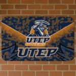 UTEP Miners Layered Lines Blue Doormat