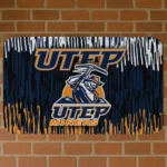 UTEP Miners Vertical Flow Blue Doormat
