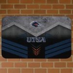UTSA Roadrunners Chevron Points Orange Black Doormat