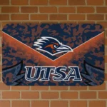 UTSA Roadrunners Layered Lines Orange Doormat