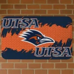 UTSA Roadrunners Plate Rip Orange Doormat