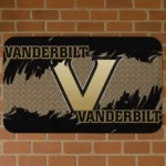 Vanderbilt Commodores Plate Rip Black Doormat