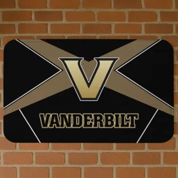 Vanderbilt Commodores Techno Camo Black Doormat