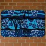 Villanova Wildcats Palm Silhouette Navy Black Doormat