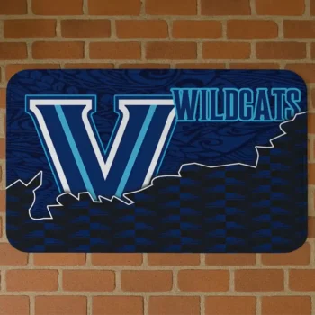 Villanova Wildcats Tribal Detailing Navy Black Doormat