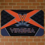 Virginia Cavaliers Techno Camo Blue Black Doormat