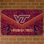 Virginia Tech Hokies Layered Lines Maroon Doormat