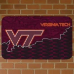 Virginia Tech Hokies Tribal Detailing Maroon Black Doormat