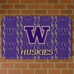 Washington Huskies Bolt Row Purple Doormat